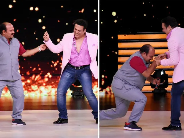 Govinda meets Dancing Uncle Sanjeev Shrivastava