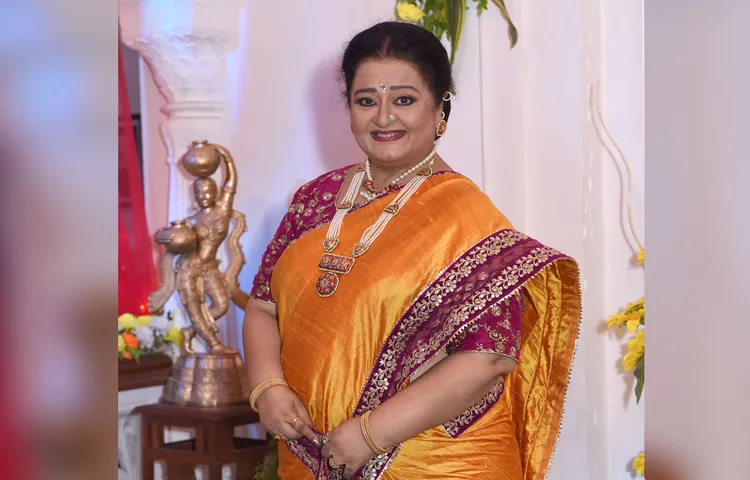 Apara Mehta wears her Pushtaini Haar for a sequence in Qayamat Ki Raat !