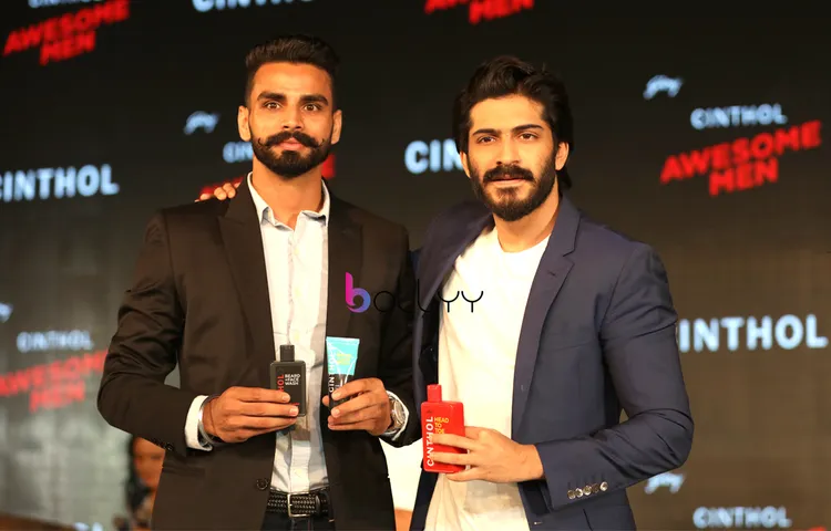 Harshvardhan Kapoor And Arpinder Singh Launched Godrej Cinthol All New Men's Grooming Range