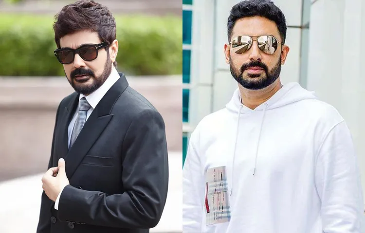 Prosenjit Chatterjee bonds with Abhishek Bachchan !