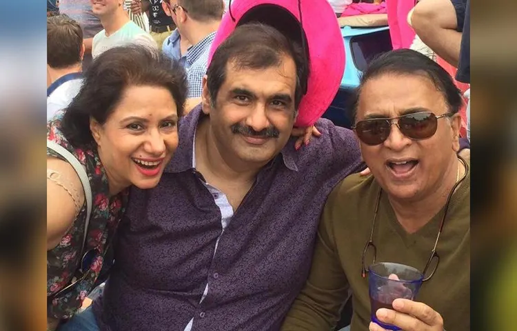 Producer Manish Goswami & Sunil Gavaskar Bring In New Year In Goa