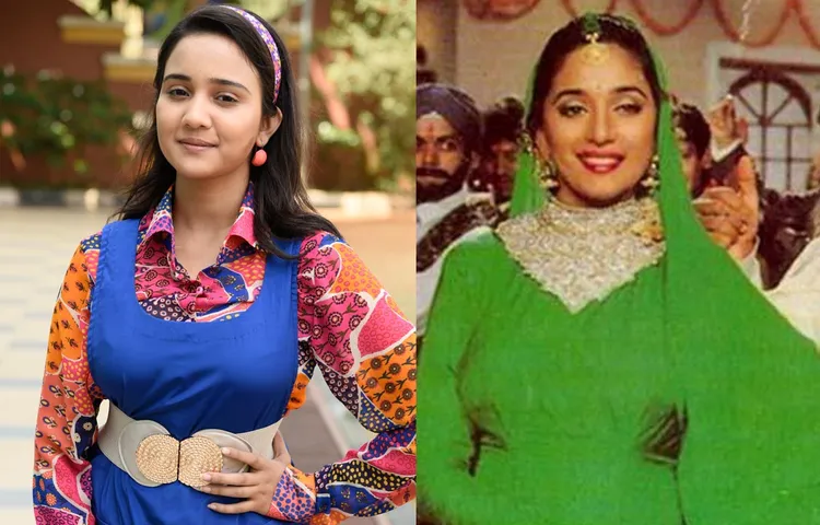 Naina's Look For Haldi Inspired By Madhuri In Hum Aapke Hai Koun