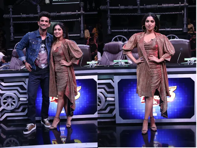 Sushant Singh Rajput and Bhumi Pednekar grace sets of Super Dancer Chapter 3