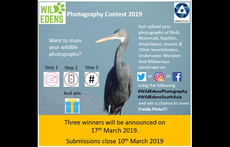 Rosatom Announces Wild Edens Photo Contest To Encourage Promising Indian Wildlife Photographers To Share Their Vision