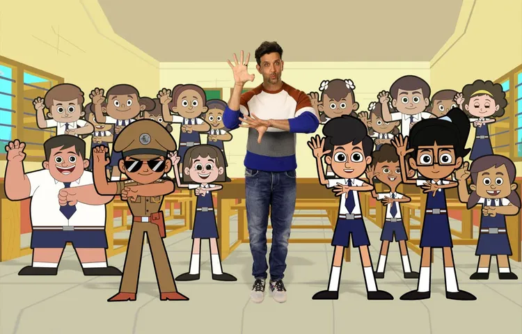 Hrithik Roshan Gives A Message To Children Through Little Singham