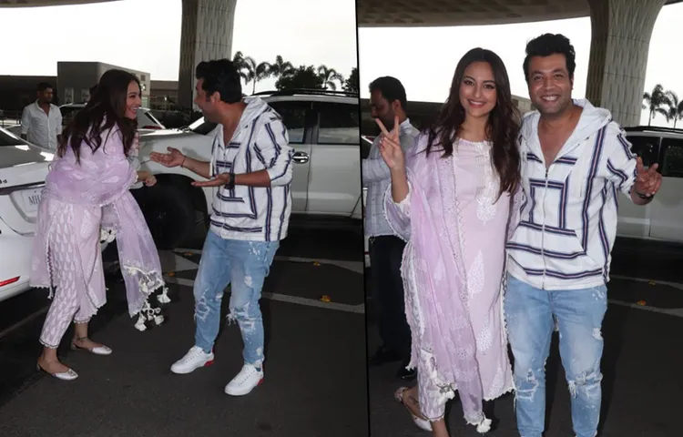 Sonakshi Sinha And Varun Sharma’s Khandaani Shafakhana Reunion At The Airport Is Too Adorable To Miss