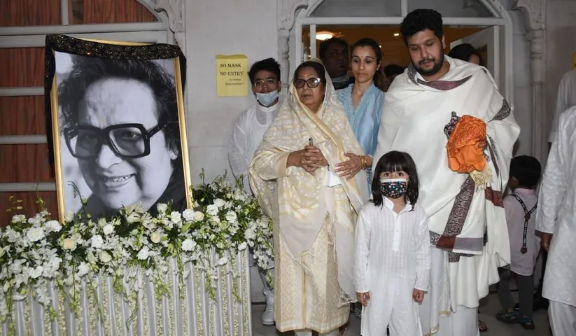 Legendary Singer Bappi Lahiri's Prayer Meet held by the Lahiri Family