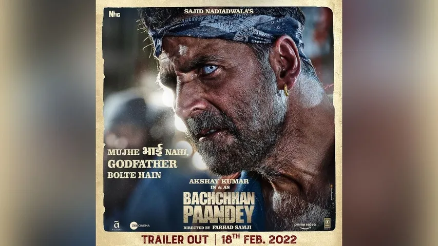 Akshay Kumar released poster from Upcoming Movie "Bachchan Pandey"