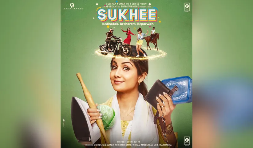 Actress Shilpa Shetty shared the poster of her upcoming film 'Sukhi'