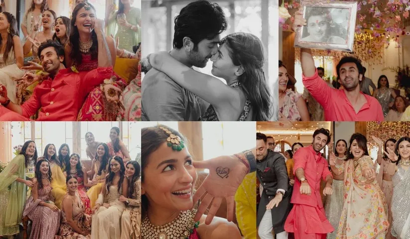 Alia Bhatt and Ranbir Kapoor’s Mehendi ceremony pictures are making us go awww!