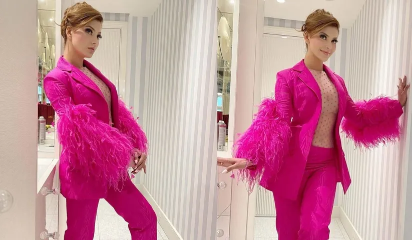 Urvashi Rautela looks stunning & is killing it in Pink on Day 3 of Cannes film festival 2022 is a sight to behold says Ali Younes
