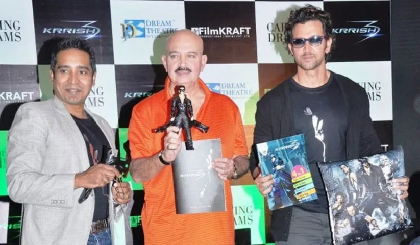 Rakesh Roshan & Hrithik Roshan launched official Krrish 3 merchandise