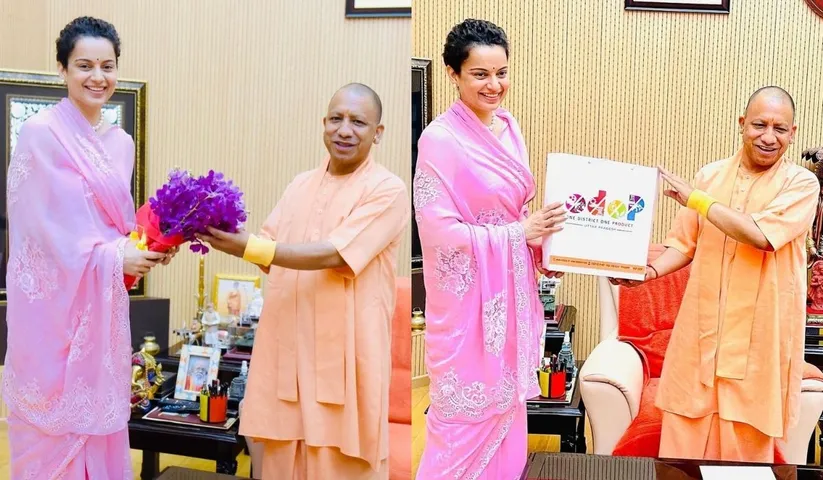 Actress Kangana Ranaut meets CM Yogi Adityanath