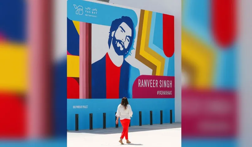 Yas Island celebrates IIFA with a vibrant mural of its brand ambassador, Bollywood superstar Ranveer Singh