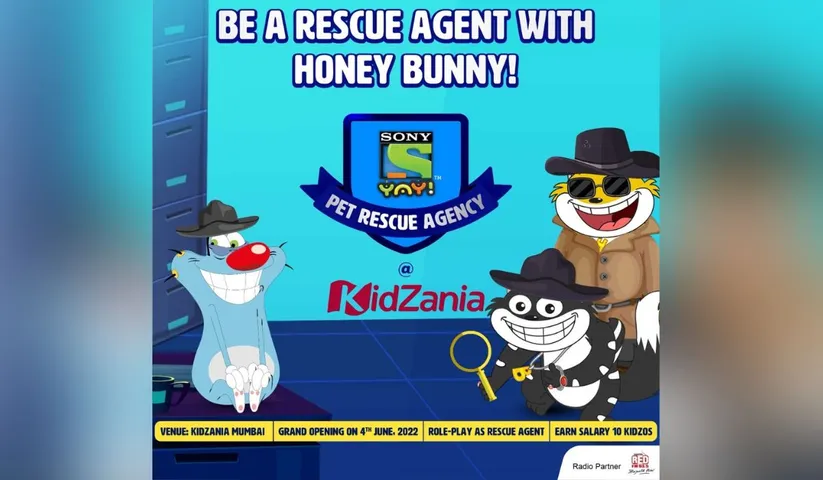 Sony YAY!’s Oggy and the Cockroaches and Honey Bunny invite young audiences to their Pet Rescue Agency at KidZania Mumbai