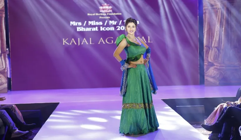 Jyoti Saxena Steals The Show With Her Stunning Walk As A Show Stopper For Ace Designer Kajal Agarwal