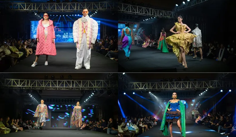 FASHION INDUSTRY VETERANS MEHER CASTELINO, HEMANT TRIVEDI, VEERA KAPUR EE GRACED THEIR PRESENCE AT WHISTLING WOODS INTERNATIONAL’ FASHION GRADUATION SHOW, AIYANNA 2022