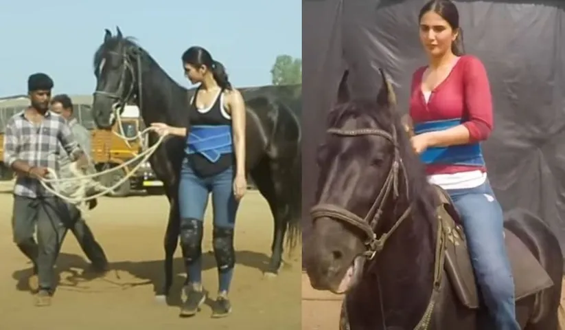 Vaani learns horse riding for Shamshera!