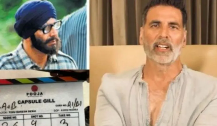 Akshay Kumar latest photo gets leaked from the sets of 'Capsule Gill'