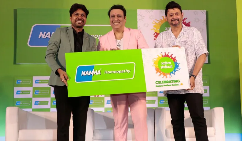 Govinda and Swwapnil Joshi came at the success celebration of Namma Homeopathy