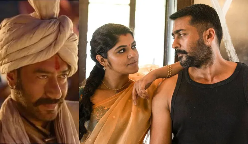 Actor Ajay Devgn, South Superstar Suriya and actress aparna balamurali bags national award for Tanhaji and Soorarai Pottru