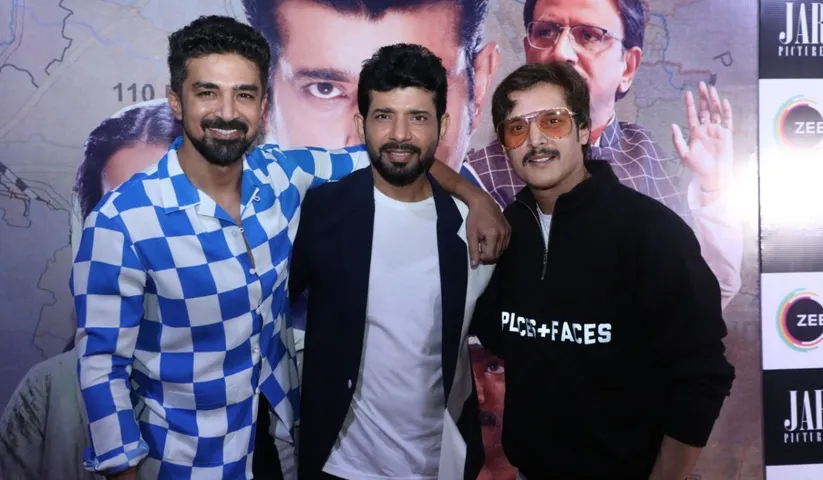 Original Rangbaaz heroes, Saqib Saleem and Jimmy Shergill come together to wish Vineet Kumar Singh the best for the latest season of the franchise, Rangbaaz – Darr Ki Rajneeti