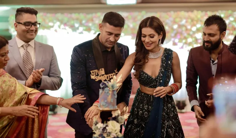 After Agra and Delhi, Sangram Singh and Payal Rohatgi hosted a grand reception at Ahmedabad!