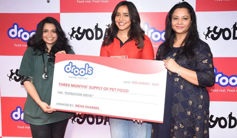 Bollywood Actress Neha Sharma Collaborates with India’s Leading Pet Food Brand Drools® for a Food Donation Drive