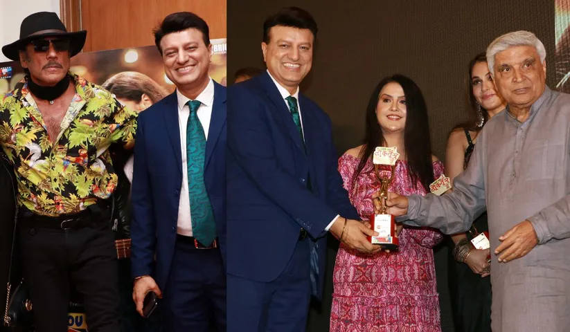 Jackie Shroff, Javed Akhtar launch the trailer and music of Ameet Kumar's debut film Love You Loktantra