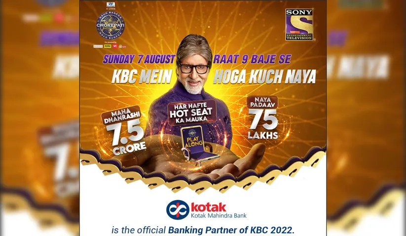 Kotak Mahindra Bank Announces its Association with –Sony TV’s Kaun Banega Crorepati – Season 14 as the ‘Official Banking Partner’