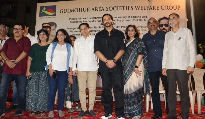 Filmmaker Rohit Shetty Praises Ashoke Pandit and Citizens Of Juhu Scheme For Fighting Against The Land Mafia and Rescuing The Garden Area