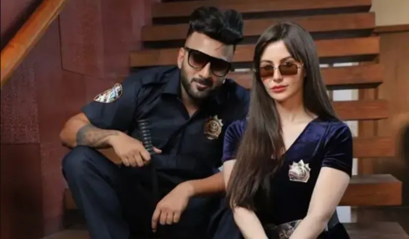 Giorgia Andriani is winning hearts once again with her goofy expressions in a video with Shehbaaz Badesha on his latest released song Aunda Janda- Check out the hilarious video now