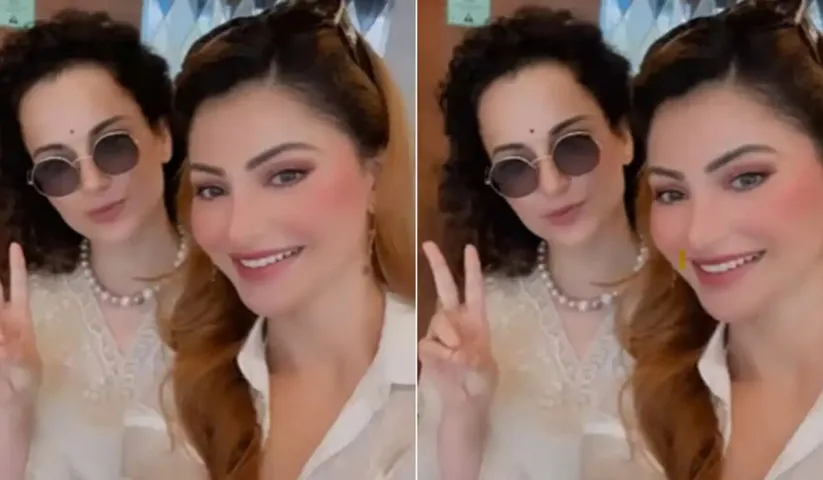 Urvashi Rautela and Kangana Ranaut, off to a special secret location, shares this update