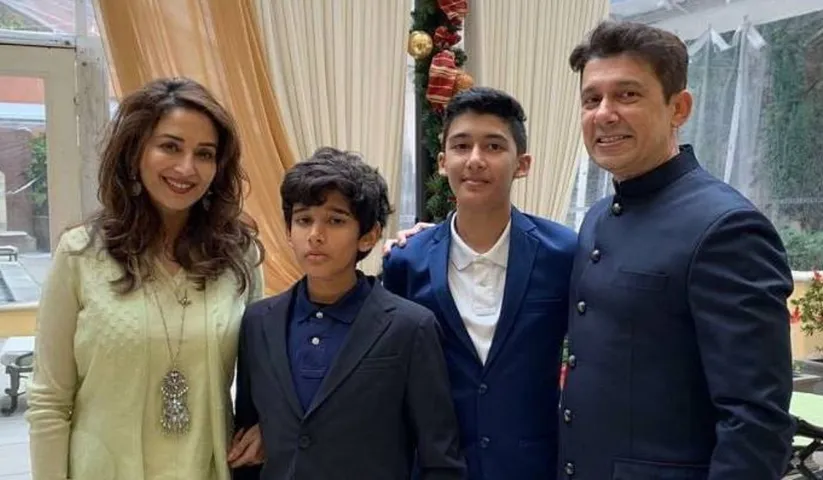 Madhuri Dixit insists her kids don’t skip hand washing and brush their teeth