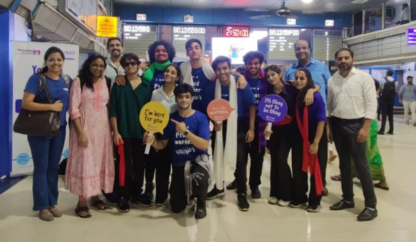 Students of Whistling Woods International Captivate Audience through Street Play to Raise Awareness around Suicide Prevention