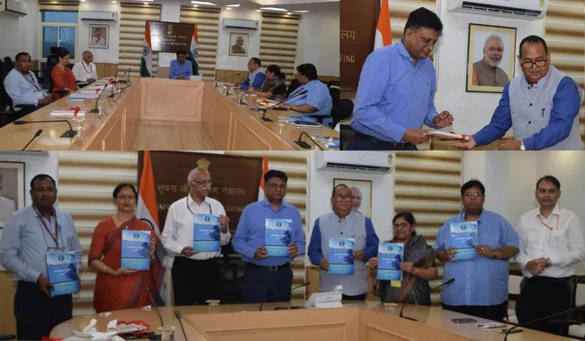 Release of the Internal Audit Manual of Prasar Bharati by The Secretary, MIB