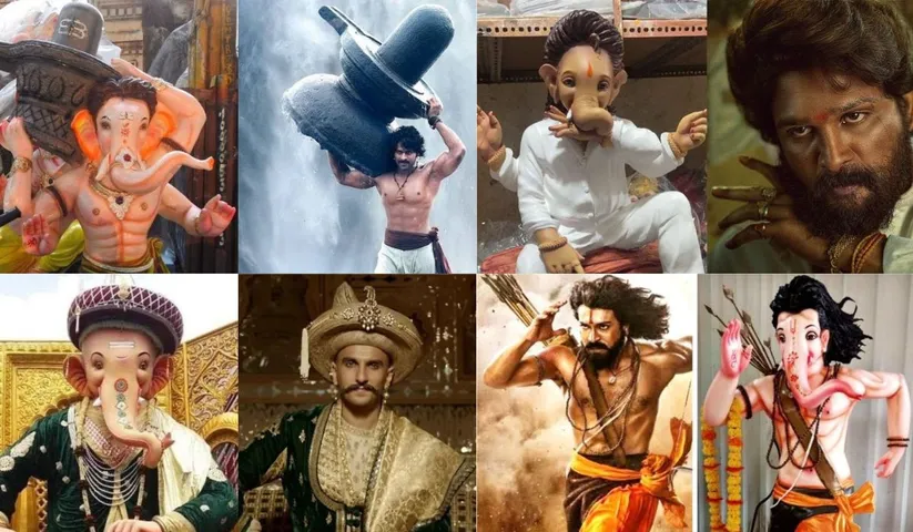 Ganesh Chaturthi 2022: Idols have been inspired by Pan India blockbusters including Pushpa, RRR, Baahubali, besides Bajirao Mastani