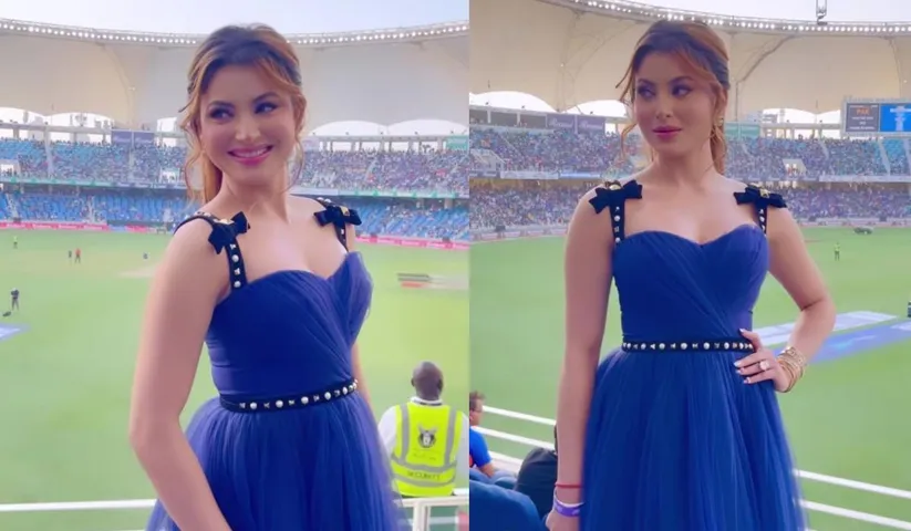 Urvashi Rautela supports India with all love as she enjoys the Asian Cup India Pakistan Match