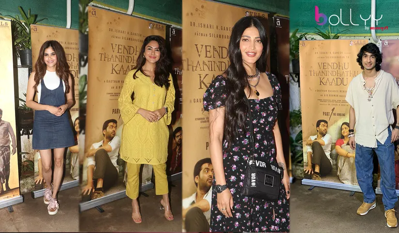Indian Film Industry actors graces the special screening of Gautham Menon’s Tamil blockbuster Vendhu Thanindhathu Kaadu in Mumbai
