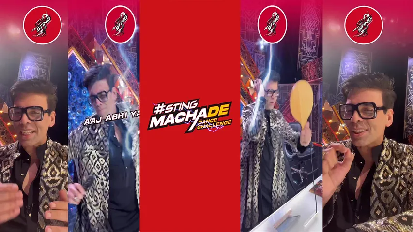 KARAN JOHAR ENERGIZES THE YOUTH WITH HIS TAKE ON THE STING MACHA DE CHALLENGE