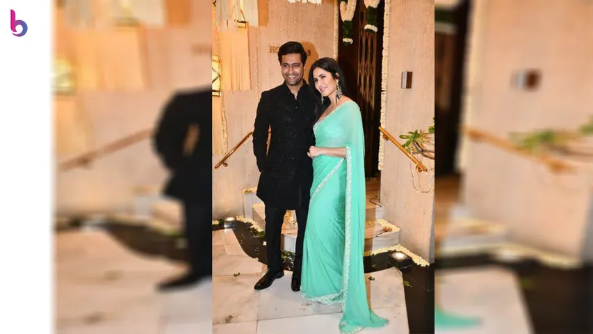 Katrina Kaif and Vicky Kaushal look absolutely sparkling together at Manish Malhotra's Diwali bash.