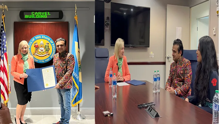 Singer Parthiv Gohil and Manasi Parekh Gohil honored by the US Government (1)