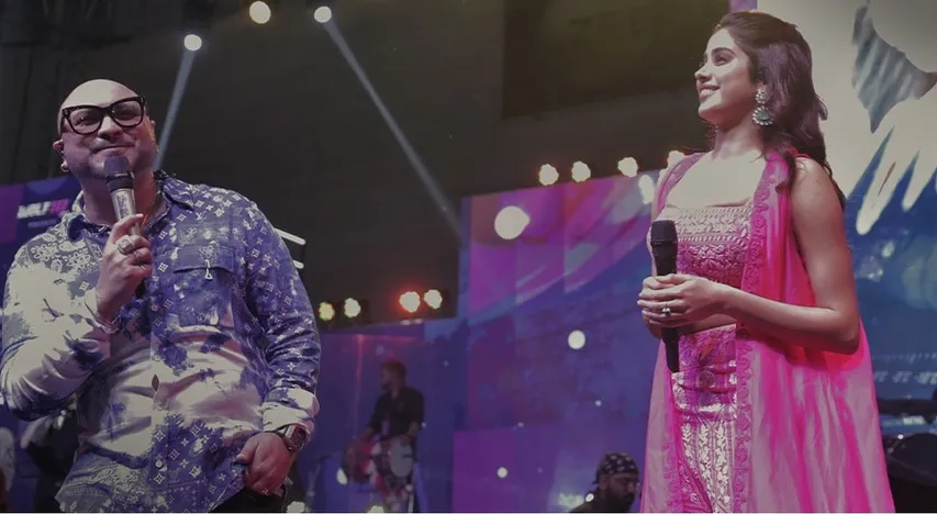 Janhvi Kapoor attends Supermoon ft. B Praak - King of Hearts Tour in Jaipur as B Praak entertains fans in Lucknow, Delhi and Jaipur with his soulful singing/voice