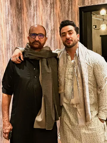 Aly Goni with Father