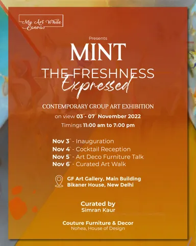 Contemporary art exhibiton Mint The Freshness Expressed