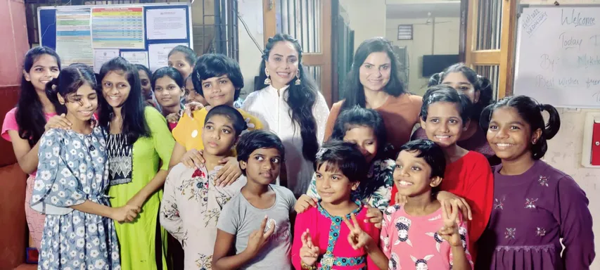 Nikita Rawal Visits SANSPARSH FOUNDATION for Children’s Day