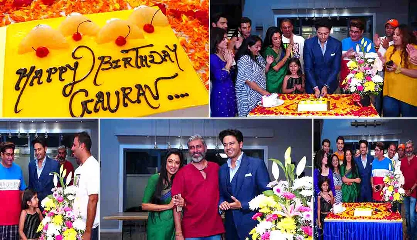GAURAV KHANNA BIRTHDAY ON THE SET OF ANUPAMA