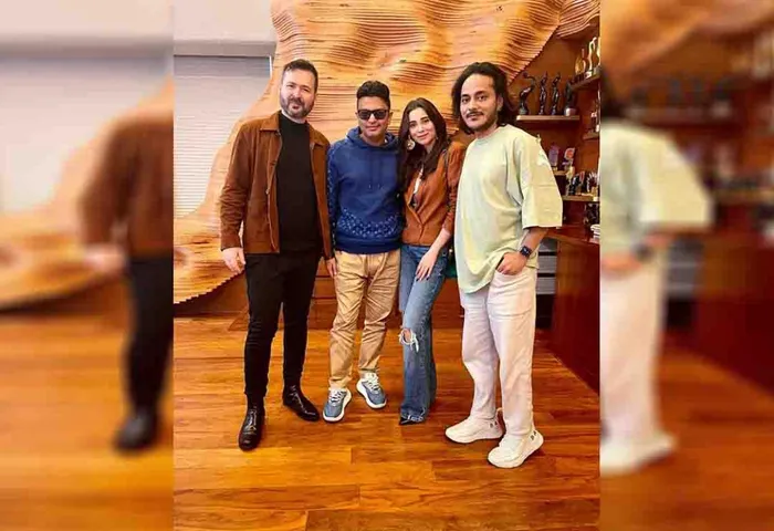 These pictures of Billboard award winner @edwardmayaofficial with #bhushankumar are proof that great music is on its way 😍