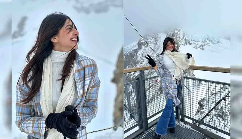 Kashika Kapoor Ticks Off Her Dream Vacation Bucket List As She Enjoys Snow in Switzerland.