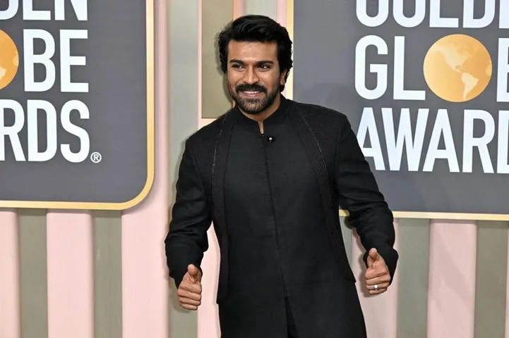 It was a beautiful torture and look where it got us - Ram Charan to Variety's Marc Malkin at the Digital Pre Show Red Carpet Interview, also asks him to invite one of the Indian Superhero's to Hollywood! A GLOBAL STAR!